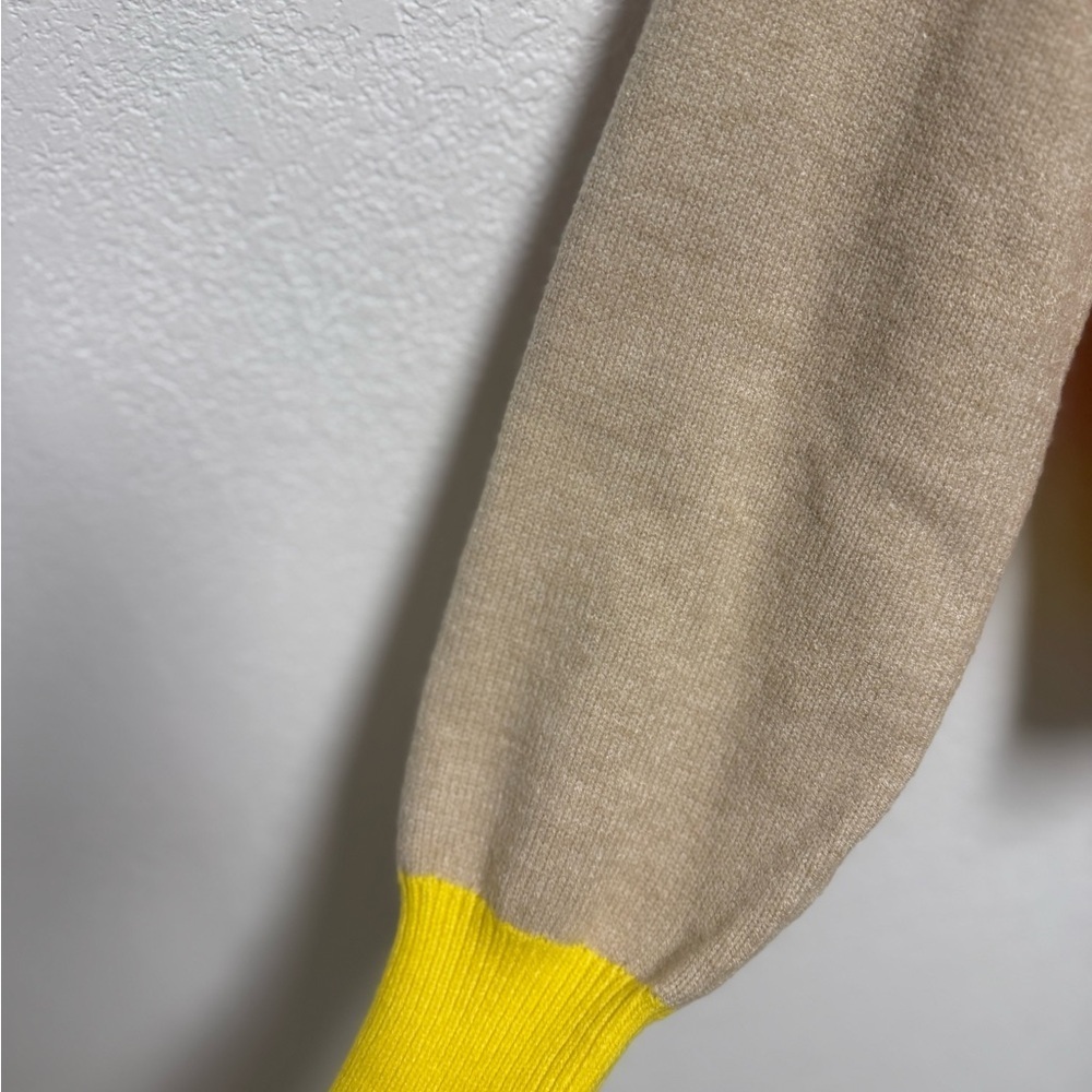 XO KIR by Kerri Rosenthal Colorblock Heart Cardigan Sweater - Picture 4 of 10